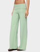 EDIKTED Cammy Wide Leg Foldover Pants image number 3