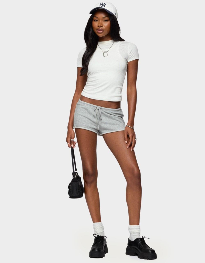 EDIKTED Leeroy French Terry Shorts image number 4