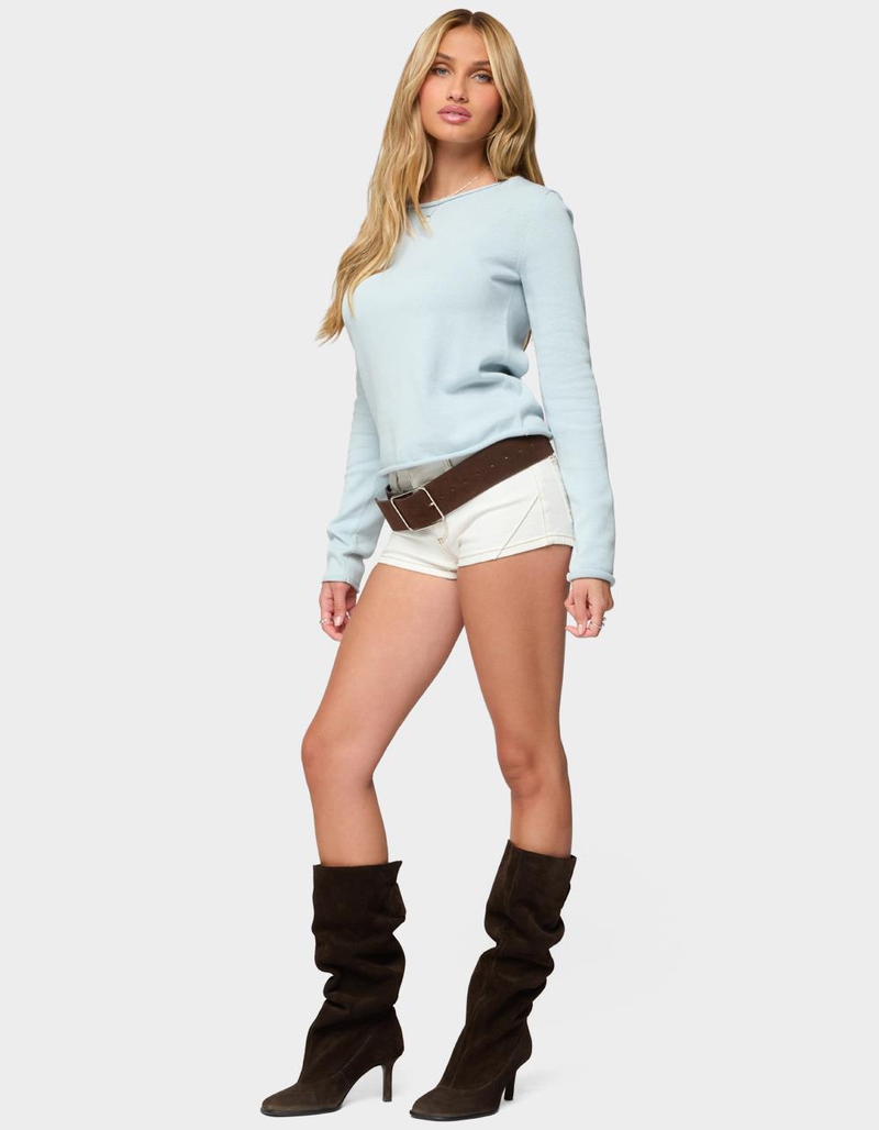 EDIKTED Sonny Relaxed Rolled Sweater image number 3