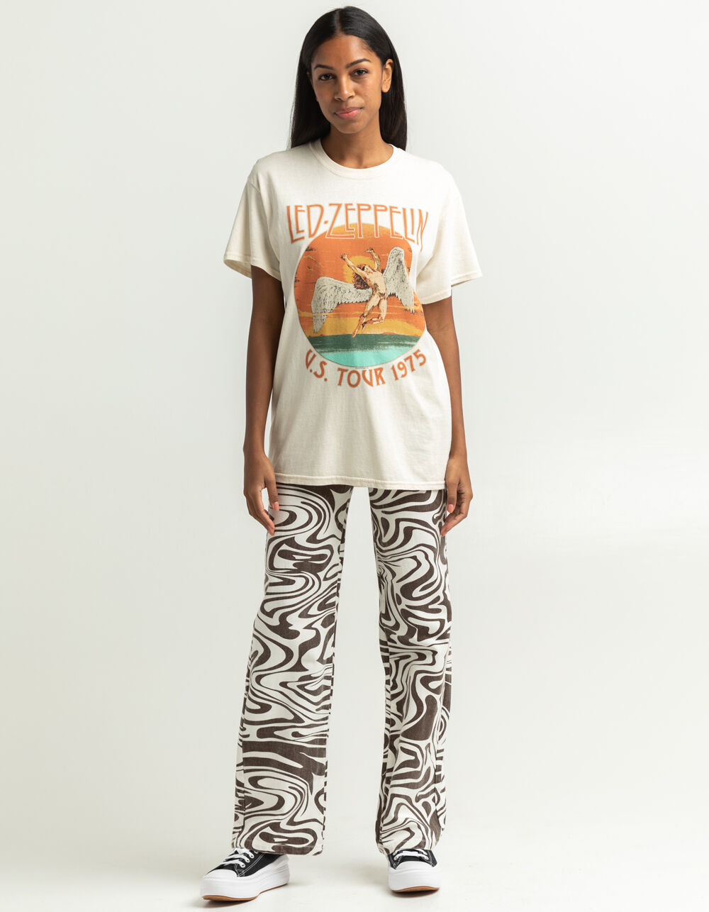 LED ZEPPELIN 1975 Tour Womens Tee 