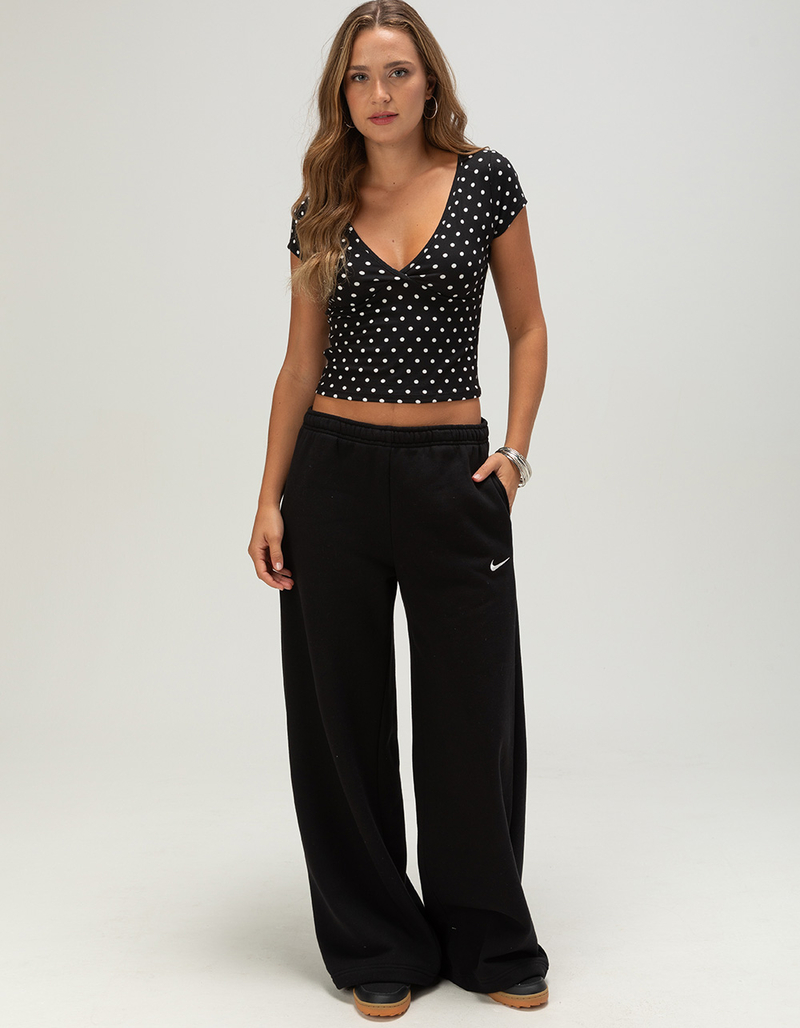 NIKE Studio Fleece Womens Mid Rise Wide Leg Pants image number 0