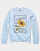 SUNFLOWER Celestial Stamp Distressed Unisex Crewneck Sweatshirt image number 1