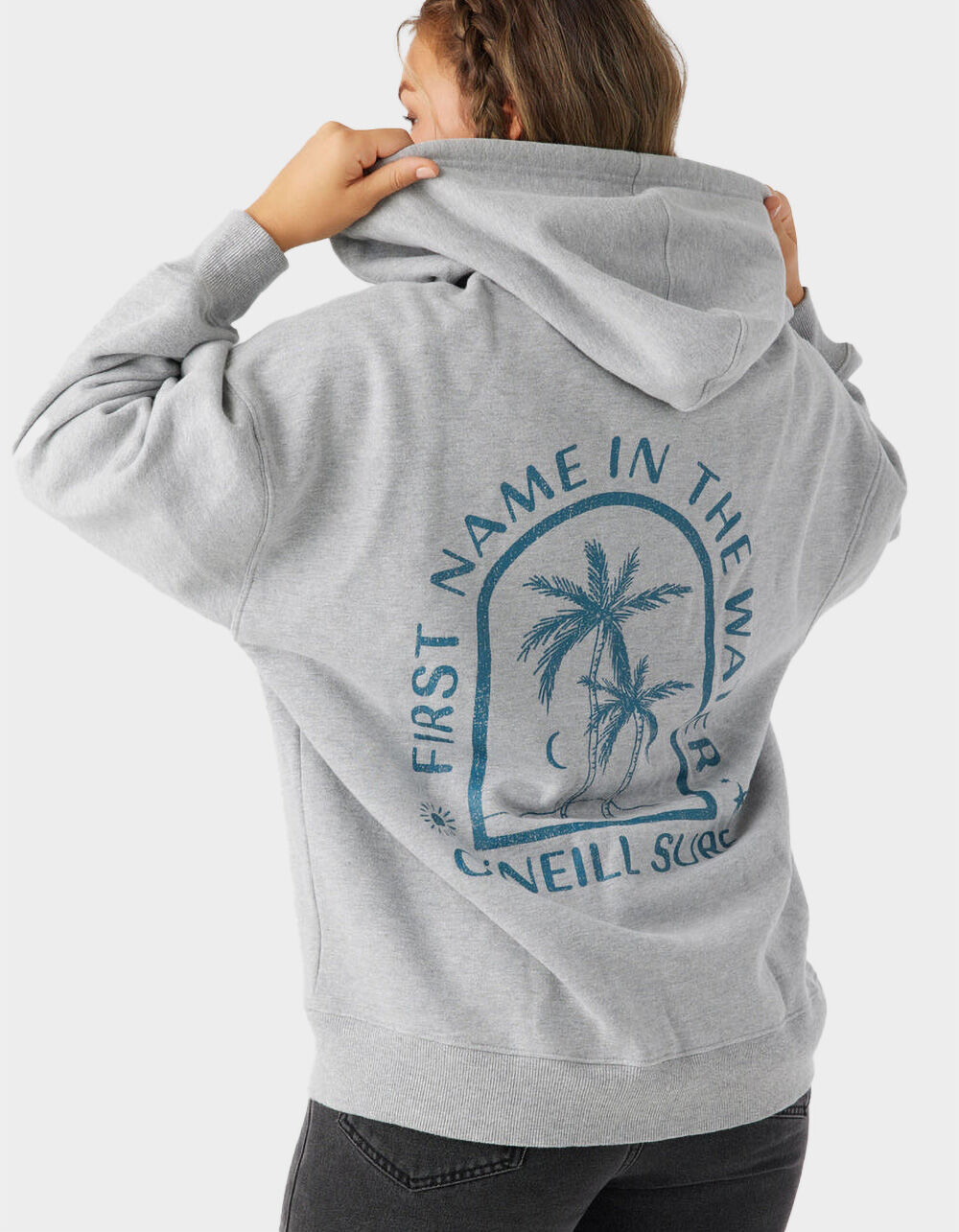 O'NEILL Byron Womens Oversized Zip-Up Hoodie - HEATHER GRAY | Tillys