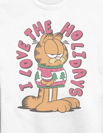 GARFIELD I Love The Holidays Unisex Crewneck Sweatshirt Alternative Image