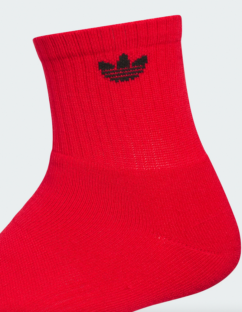 ADIDAS Originals 6 Pack Trefoil Mens Quarter Socks image number 1