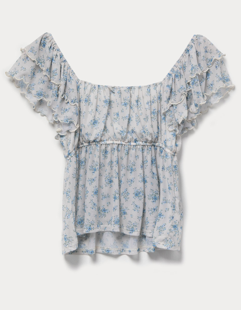 RSQ Womens Mesh Babydoll Top image number 5