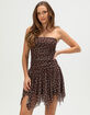 MADDEN GIRL Womens Polka Dot Drop Waist Tube Dress image number 1