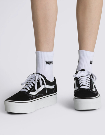 VANS 3 Pack Womens Classic Half Crew Socks Alternative Image