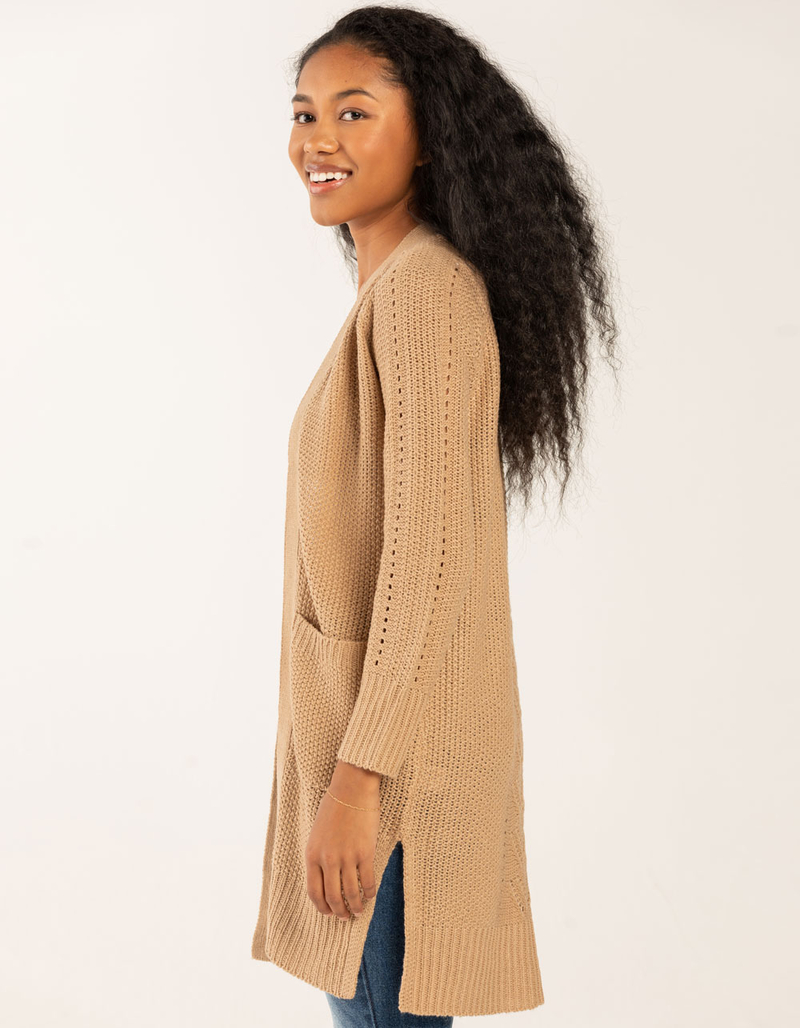 POOF Womens Front Pocket Cardigan image number 1