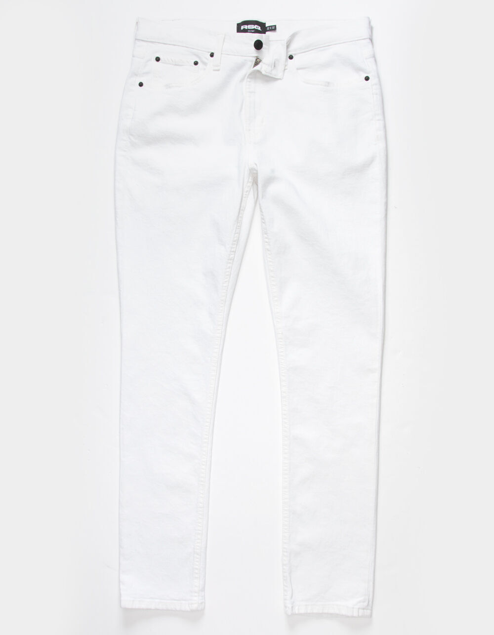 RSQ Slim Taper White Denim Mens Jeans 
