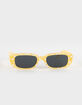 RSQ Daisy Printed Rectangle Sunglasses image number 2