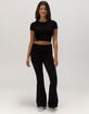 TILLYS Fold Over Flare Womens Leggings image number 1