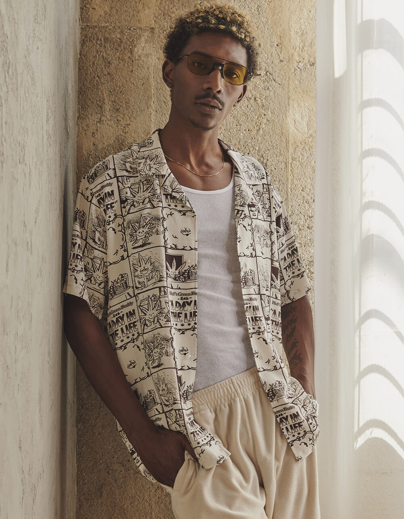 HUF 420 Day In The Life Mens Shirt image number 1