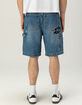 RSQ Mens Loose Embroidered Carpenter Jorts image number 1