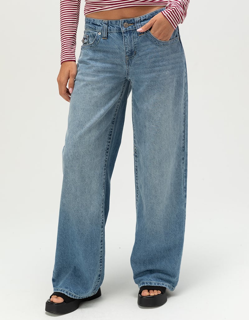 RSQ Womens Low Rise Y2K Baggy Jeans image number 3