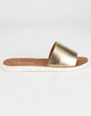 SODA Comfort Womens Gold Slide Sandals image number 3