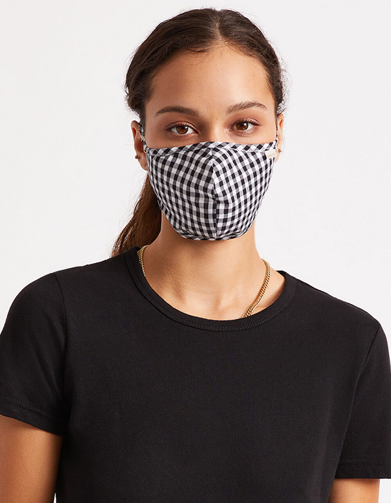 BRIXTON Summer Weights Gingham Fashion Face Mask image number 3