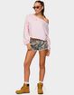 EDIKTED Aveline Off Shoulder Light Sweatshirt image number 5