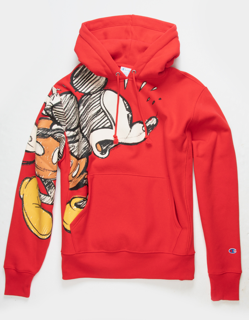 CHAMPION x Disney Mickey Mouse Doodle Mens Hoodie image number 1