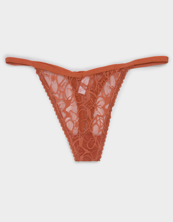 FULL TILT All Over Floral Lace Thong Primary Image