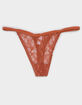 FULL TILT All Over Floral Lace Thong image number 1