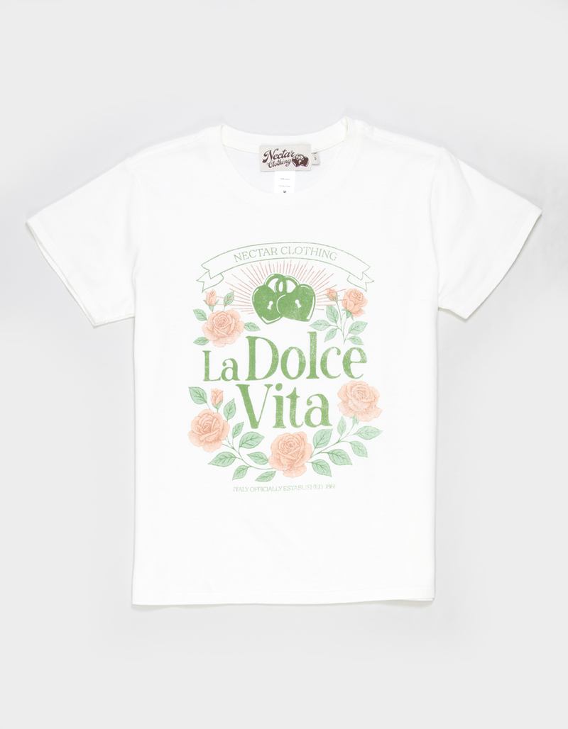 NECTAR CLOTHING La Dolce Vita Girls Boyfriend Tee image number 0