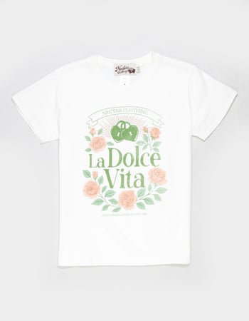 NECTAR CLOTHING La Dolce Vita Girls Boyfriend Tee Primary Image
