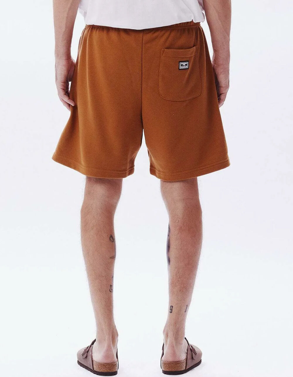 OBEY Bubble Mens Sweat Shorts - BROWN 