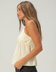 RSQ Womens Henley Babydoll Cami image number 3