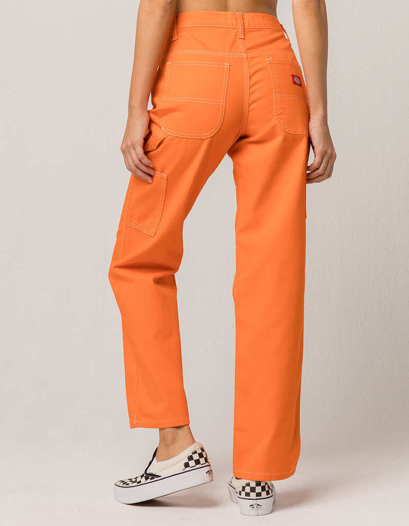 DICKIES Orange Carpenter Pants image number 2