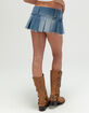 ABRAND Pleated Womens Micro Mini Skirt image number 4