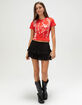 TRUE RELIGION Heritage Logo Womens Baby Tee image number 2
