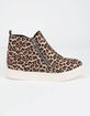 SODA Zip Platform Leopard Womens Shoes image number 2