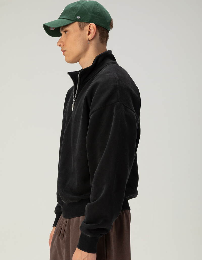 RSQ Mens Quarter Zip Oversized Sweatshirt image number 1