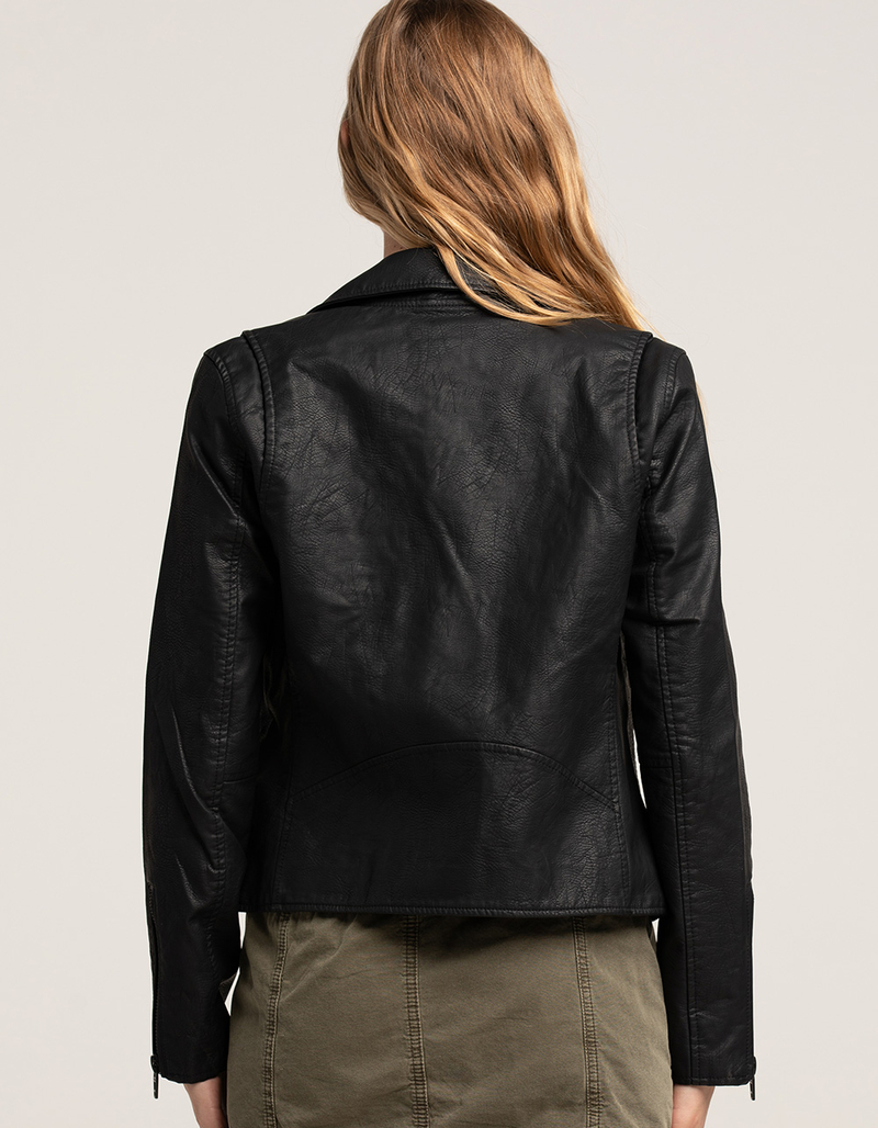 BLANK NYC Vegan Leather Moto Womens Jacket image number 2