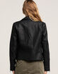 BLANK NYC Vegan Leather Moto Womens Jacket image number 3
