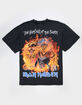 IRON MAIDEN Number Of The Beast Fire Mens Boxy Tee image number 2