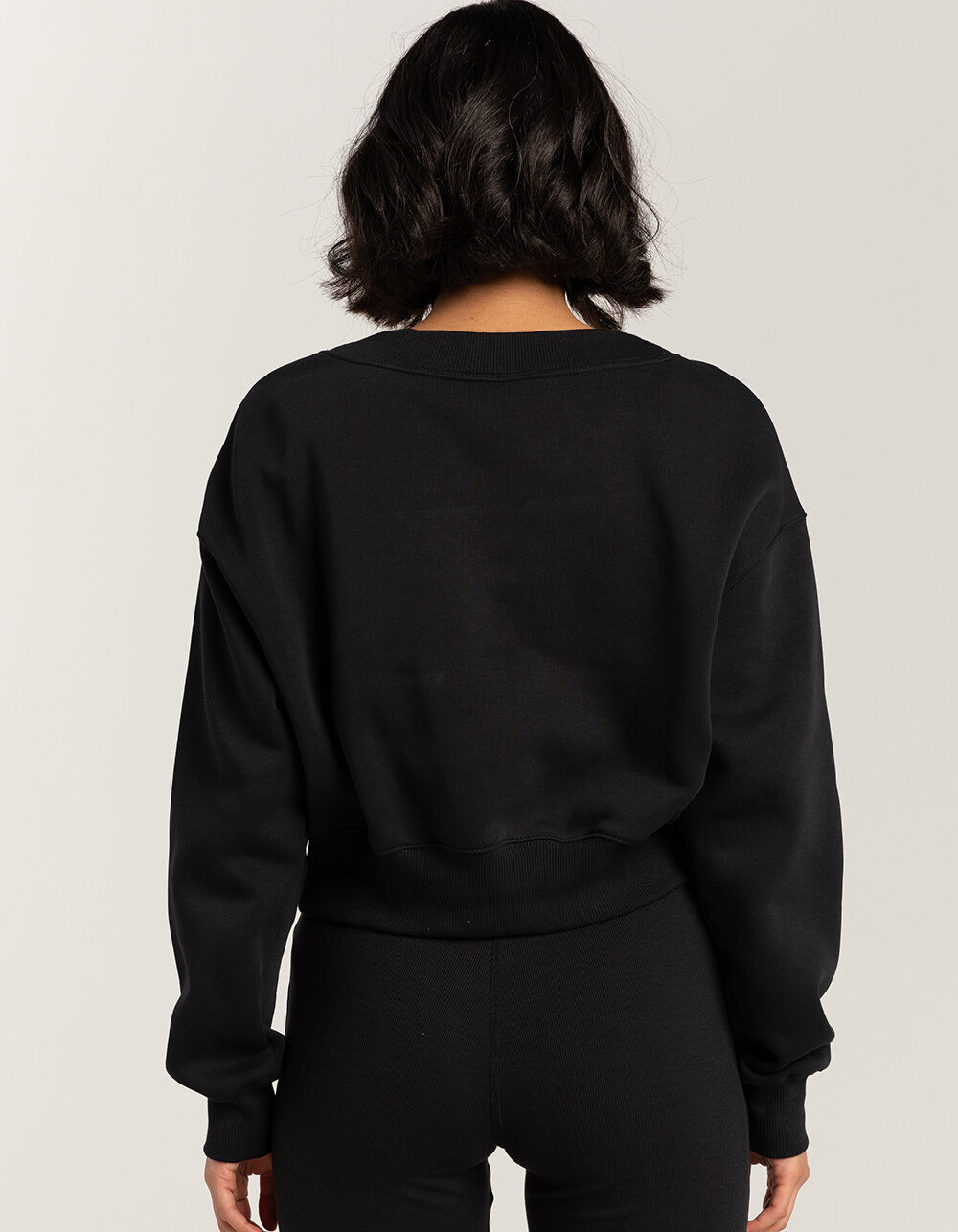 NIKE Sportswear Phoenix Fleece Womens Cropped V-Neck Sweatshirt