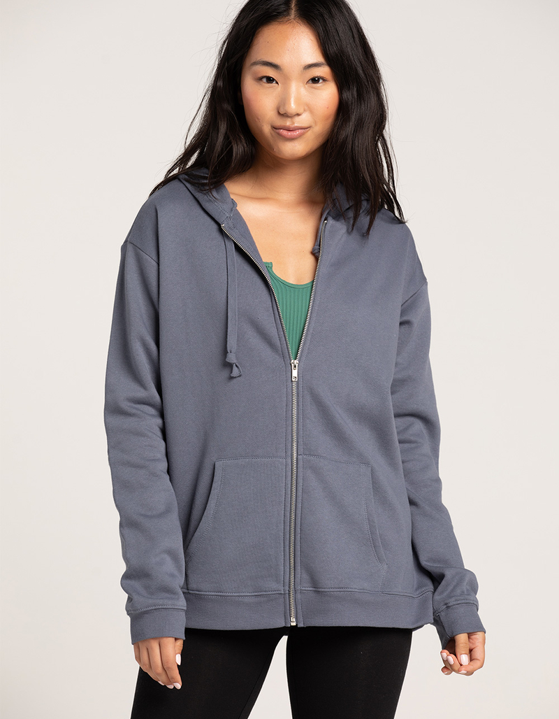 TILLYS Womens Oversized Zip-Up Hoodie image number 0