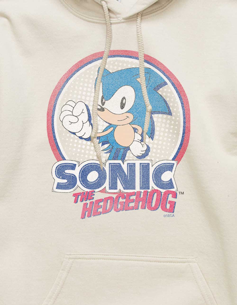 SONIC THE HEDGEHOG Circle Distressed Unisex Hoodie image number 1