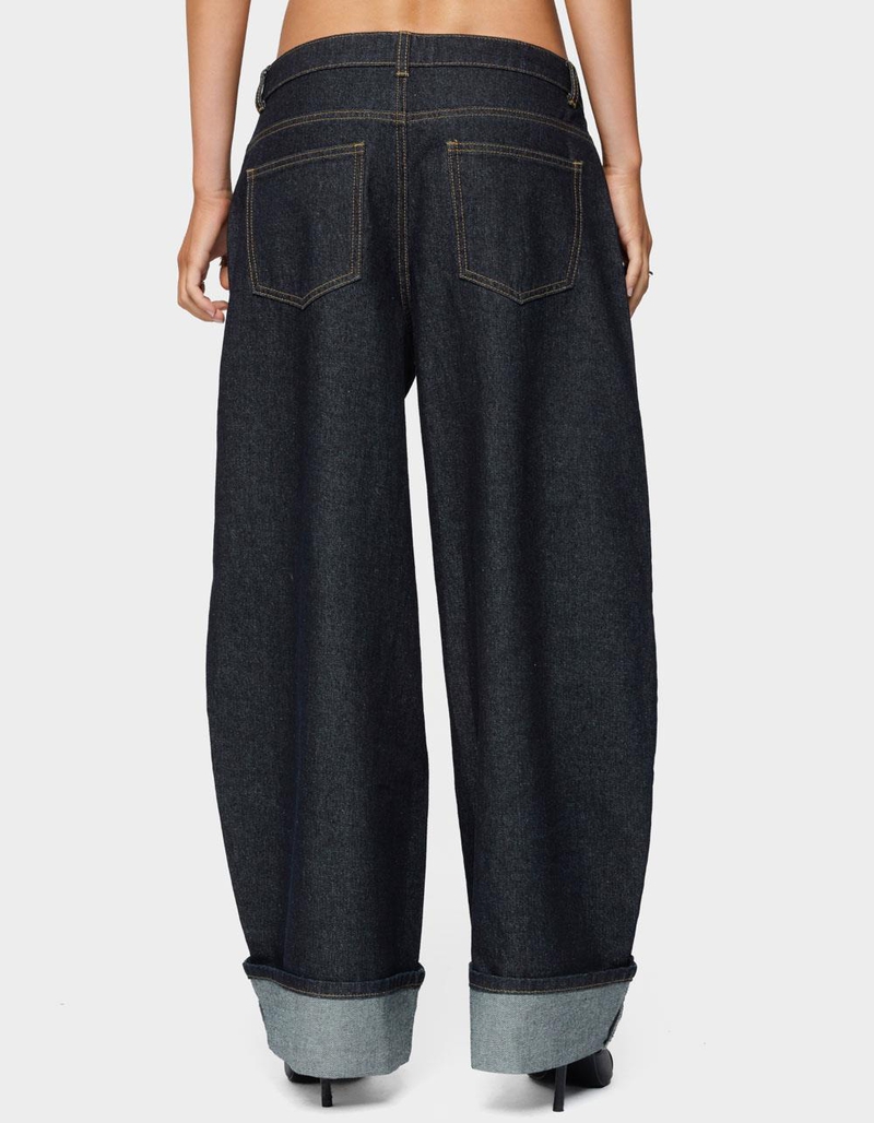 EDIKTED Petite Kella Low Rise Baggy Jeans image number 2