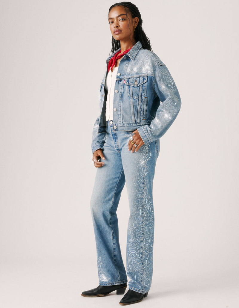 BEYONC&Eacute; X LEVI&rsquo;S&reg; &lsquo;90s Womens Shrunken Trucker Jacket image number 4