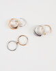 FULL TILT 6 Pack Mixed Metal Chunky Ring Set image number 1