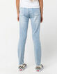 RSQ Cali High Rise Crop Light Wash Girls Skinny Jeans image number 4