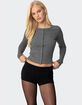EDIKTED Shilo Ribbed Cardigan image number 1