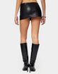 EDIKTED Viki Faux Leather Mini Skort image number 3