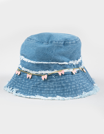 Bow Charm Womens Bucket Hat Primary Image