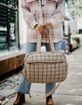 KATYDID Quilted Duffel Weekender Bag with Pass-Thru Slip image number 6