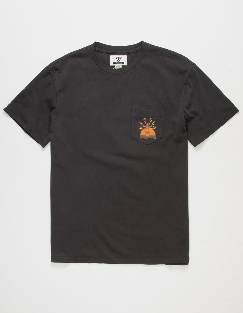VISSLA So Burn Mens Pocket Tee image number 1