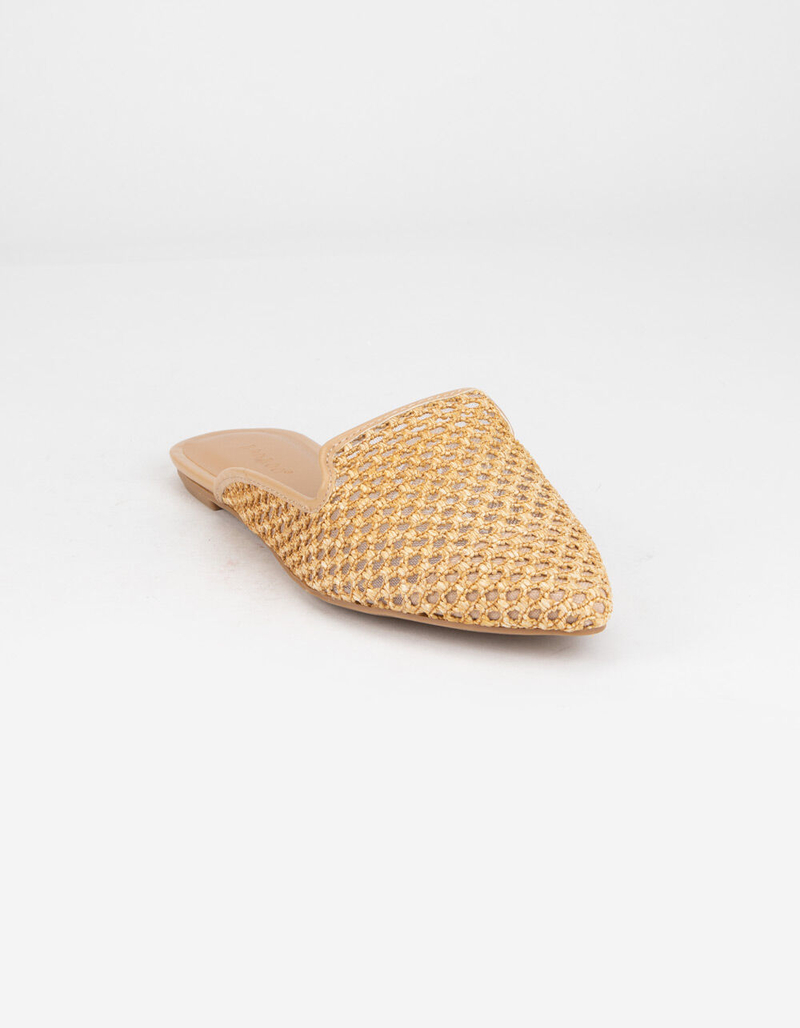 BAMBOO Woven Womens Natural Mules image number 0